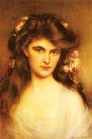 Lynch, Albert - A Young Beauty with Flowers in her Hair